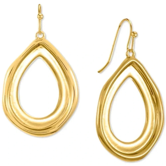 Anne Klein Jewelry - Alfani Gold-Tone Sculptural Open Drop Earrings, Brand New with tags⭐️